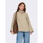 Only Kadın Geniş Yaka Bol Kesim Krem Ceket - 15361452 - XL