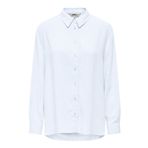 ONLY Kadın Gömlek ONLSIESTA L/S LINEN BL OVS SHIRT PNT Parlak Beyaz XS