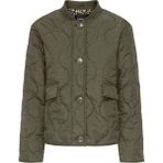 Only Kadın Içi Leopar Astarlı Haki Kapitone Ceket - 15357514 - XS