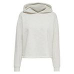 ONLY Kadın Kapüşonlu Sweatshirt, Uzun Kollu, Oatmeal/Melange, M Beden