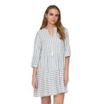 ONLY Kadın Kısa Elbise ONLKAYA 3/4 PUFF SHORT DRESS WVN NOOS Kirli Beyaz L