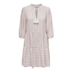 ONLY Kadın Kısa Elbise ONLKAYA 3/4 PUFF SHORT DRESS WVN NOOS Kirli Beyaz M