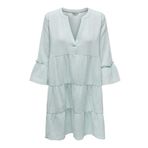 ONLY Kadın Kısa Elbise ONLTHYRA PEPLON DRESS NOOS WVN Açık Yeşil M