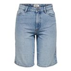 ONLY Kadın Kot Şort ONLSonny HW Wide, mavi (Light Blue Denim), S