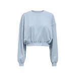 Only Kadın Mavi Sweatshirt L Beden ONLBELLA L/S CROP O-NECK Modeli