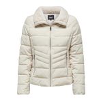 Only Kadın Mont Ekru 15322008 Onlhelen Short Puffer, XS