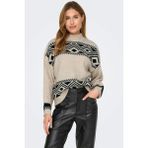 Only Kadın O Yaka Örme Kazak - 15321179 - S - Bej