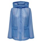 ONLY Kadın Onlacacie Short Rain Ceket, Mavi, L