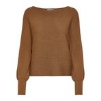 ONLY Kadın ONLADALINE L/S SHORT PULLO KNT NOOS Kazak, Argan Oil, XS