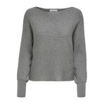 ONLY Kadın ONLADALINE L/S SHORT PULLO KNT NOOS Kazak, Medium Grey Melange, XL