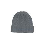 ONLY Kadın ONLANNA LIFE CABLE KNIT BEANIE CC Şapka, Dark Grey Melange, Tek Beden
