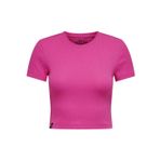 ONLY Kadın ONLBETTY S/S O-NECK SHORT TOP CC JRS Tişört Pembe S