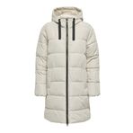 ONLY, Kadın, ONLCLAIR PUFFER HOOD COAT OTW CC, Kaban, Pumice Stone, M