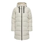 ONLY, Kadın, ONLCLAIR PUFFER HOOD COAT OTW CC, Kaban, Pumice Stone, S