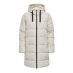 ONLY, Kadın, ONLCLAIR PUFFER HOOD COAT OTW CC, Kaban, Pumice Stone, XL