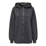 ONLY, Kadın, ONLDAZE L/S OVERSIZE ZIP HOOD SWT, Sweatshirt, Magnet, M