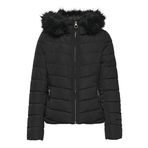 ONLY Kadın ONLELLAN QUILTED HOOD JACKET LIFE CC OTW Dış Giyim, Siyah, M