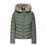 ONLY Kadın ONLELLAN QUILTED HOOD JACKET LIFE CC OTW Dış Giyim, Siyah, S