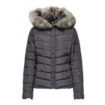 ONLY, Kadın, ONLELLAN QUILTED HOOD JACKET LIFE CC OTW, Mont Ceket, Magnet, XS