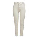 ONLY Kadın Onlemily Life Hw St Raw Crpank Col Noos kot pantolon, ekrü, 28W / 32L