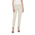 ONLY Kadın Onlemily Life Hw St Raw Crpank Col Noos kot pantolon, ekrü, 31W / 32L