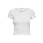 ONLY Kadın Onlemma S/S Short Top Noos JRS T-Shirt, Beyaz, XS