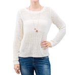 ONLY Kadın Onlgeena Xo L/S KNT Noos kazak, Cloud Dancer., L