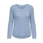 ONLY Kadın Onlgeena Xo L/S KNT Noos kazak, Şeffaf Gök Rengi, M