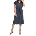ONLY Kadın Onlhannover S/S Shirt Dress Noos Wvn Elbise, India Ink, 36