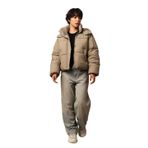 ONLY, Kadın, ONLHOPE SHORT PUFFER JACKET CC OTW, Mont Ceket, Silver Sage, M