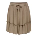 ONLY Kadın Onlibiza Life Short Etek WVN Noos Rock, Kahverengi, XS