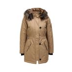 ONLY Kadın ONLIRIS FUR WINTER PARKA LIFE CC OTW Dış Giyim, Tigers Eye, M