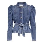 ONLY Kadın ONLJULES LS BELT DNM JACKET NAS Mont Ceket Medium Blue Denim S