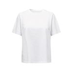 ONLY, Kadın, ONLKAREN BOXY S/S TOP BOX JRS, Tişört, Beyaz, XS
