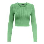 ONLY Kadın ONLKAROL LS CROP O-NECK KNT NOOS Triko, Yeşil, M
