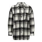 ONLY Kadın ONLKINSLEY LS CHECK SHIRT JACKET WVN Gömlek, Siyah, M