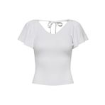 ONLY Kadın Onlleelo S/S Back Pullover KNT Noos T-Shirt Yumurta M