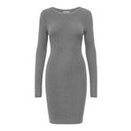 ONLY, Kadın, ONLLOUISA LS O-NECK DRESS CC KNT, Elbise, Medium Grey Melange, XS