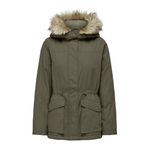 ONLY Kadın ONLLUCIA PARKA JACKET CC OTW Ceket, Koyu Kahve, XS