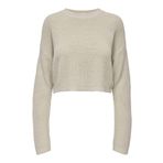 ONLY Kadın ONLMALAVI L/S CROPPED PULLOVER KNT NOOS Kazak, Pumice Stone, XS