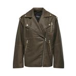 ONLY, Kadın, ONLMONTANA FAUX LEATHER BIKER CC OTW, Biker Ceket, Wren, XS
