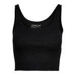 ONLY Kadın Onlnessa S/L Kısa Üst JRS Yelek, siyah, XS