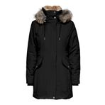 ONLY Kadın ONLNEWPRISKA PARKA JACKET CC OTW Ceket, Siyah, XS