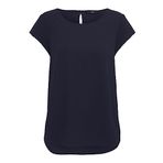 ONLY, Kadın, ONLNON VIOLENCE S/S TOP BOX JRS, Tişört, Siyah , 34