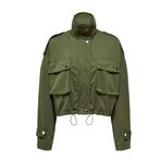 ONLY Kadın ONLOCEAN SHORT CARGO JACKET OTW Ceket, Koyu Yeşil, M
