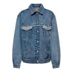 ONLY Kadın ONLPENNY LS OVS TIN PATCH DNM JACKET GUA Mont Ceket Medium Blue Denim L