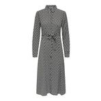 ONLY Kadın ONLRUTH LIFE L/S SHIRT MIDI DRESS PTM Elbise, Siyah, S