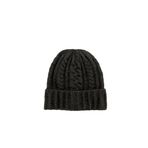 ONLY Kadın ONLSALLY LIFE CABLE LUREX KNIT BEANIE CC Şapka, Siyah, ONE SIZE