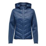 ONLY Kadın ONLSOPHIE MIX FITTED HOOD JACKET CC OTW Mont Ceket Mavi S