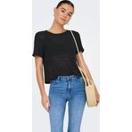 Only Kadın Onlsunny Kısa Kollu Triko Bluz 15254282 Siyah